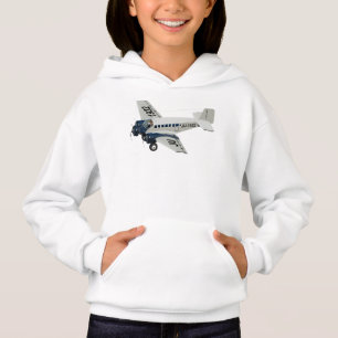 Tecknad retro flygplan t shirt