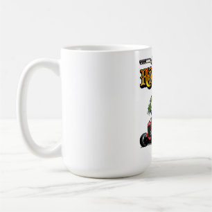 Tecknad retro hot rod kaffemugg