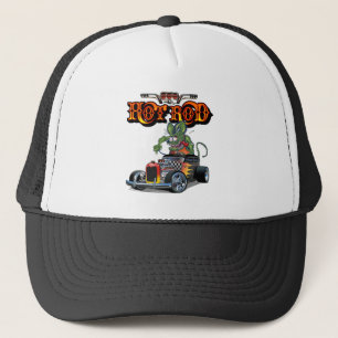 Tecknad retro hot rod keps