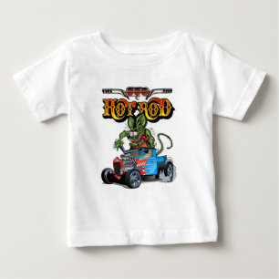 Tecknad retro hot rod t shirt