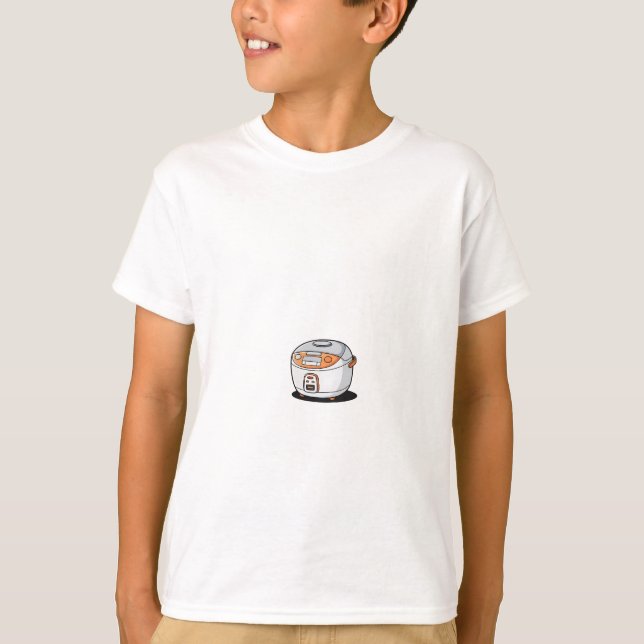 Tecknad riskokare apparat för barn t shirt (Framsida)