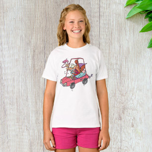 Tecknad Road Rage Woman T Shirt
