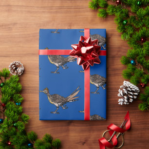 Tecknad Roadrunner Bird Wrapping Papper Presentpapper