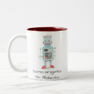 tecknad-robot Domo arigato, Herr Roboto Två-Tonad Mugg