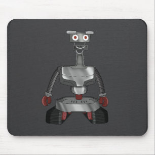 tecknad robot musslor musmatta