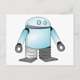 Tecknad Robot Vykort