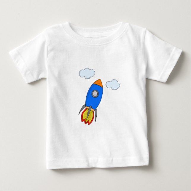 Tecknad Rocket T Shirt (Framsida)