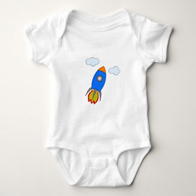 Tecknad Rocket T Shirt (Framsida)