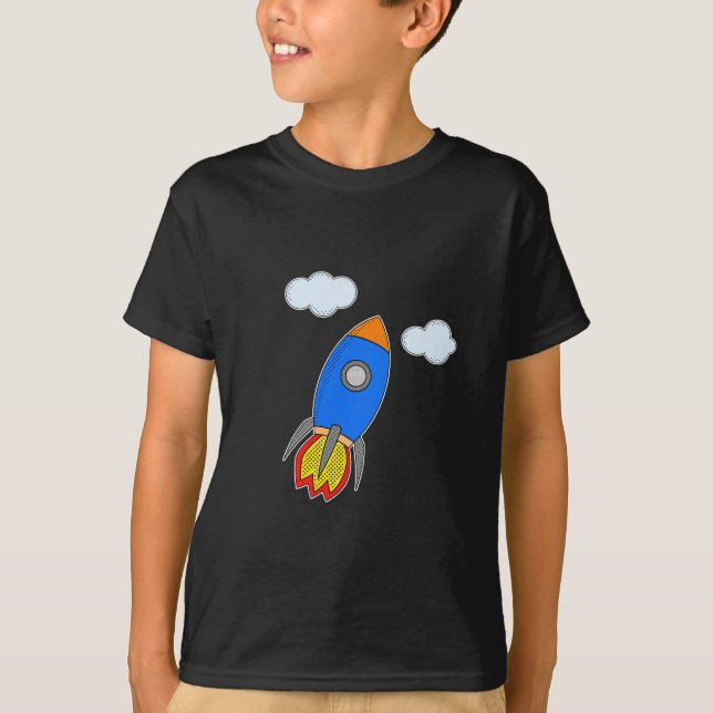 Tecknad Rocket T-shirt (Framsida)