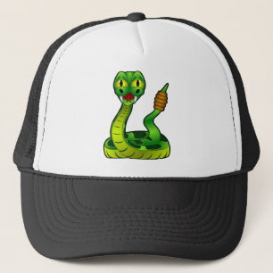 tecknad, rollernake keps