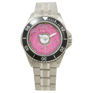 Tecknad Rosa med sprinkler Armbandsur