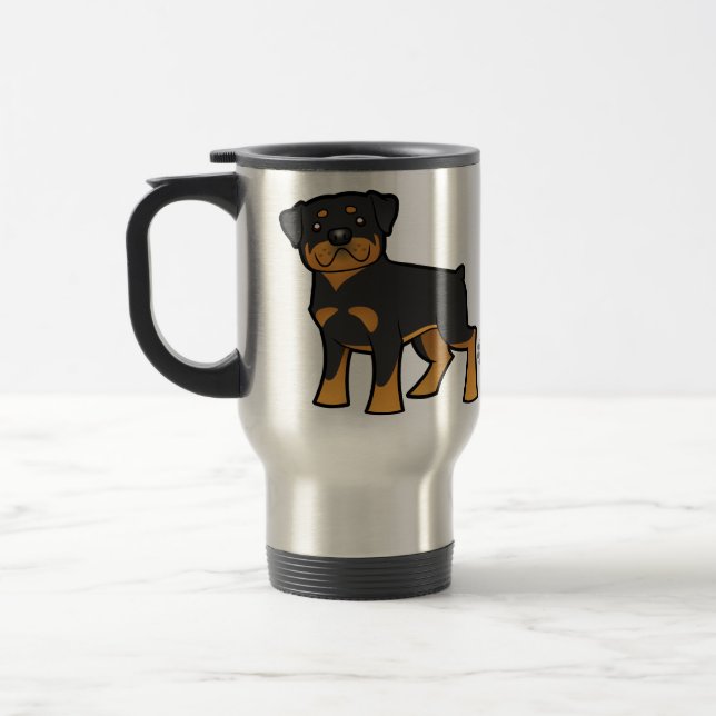 Tecknad Rottweiler Resemugg (Vänster)