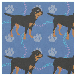 Tecknad Rottweiler Tyg