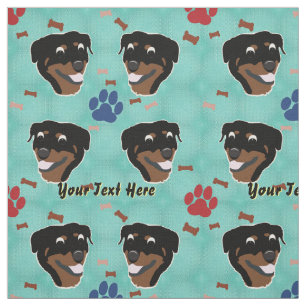 Tecknad Rottweiler Tyg