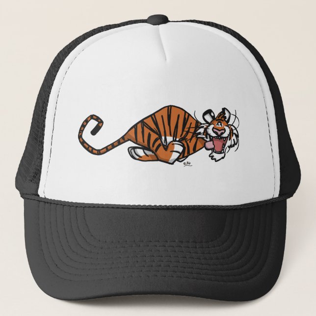 Tecknad Running Tiger hat Keps (Framsida)