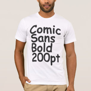 tecknad sans djärv 200 halv liter t shirt