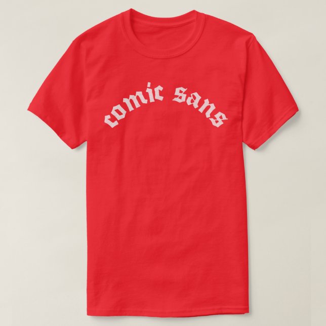 Tecknad Sans Fläkt Art Parody Design T Shirt (Design framsida)