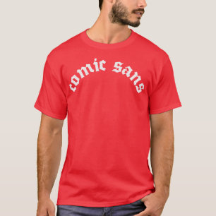 Tecknad Sans Fläkt Art Parody Design T Shirt
