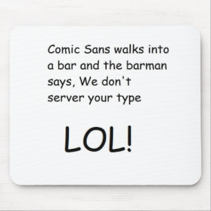 Tecknad Sans Mousepad Musmatta