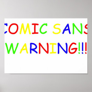 TECKNAD SANS VARNING POSTER