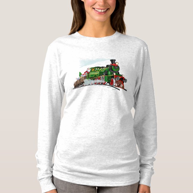 Tecknad Santa Express T Shirt (Framsida)