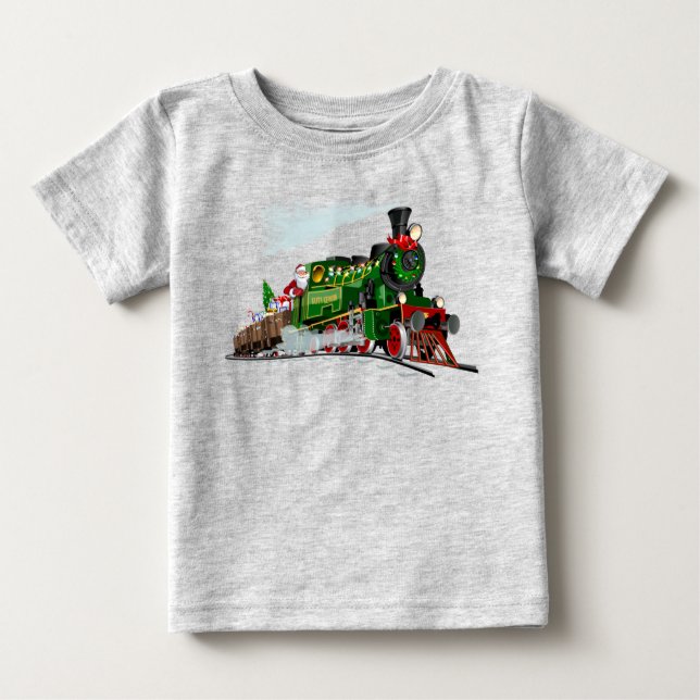 Tecknad Santa Express T Shirt (Framsida)