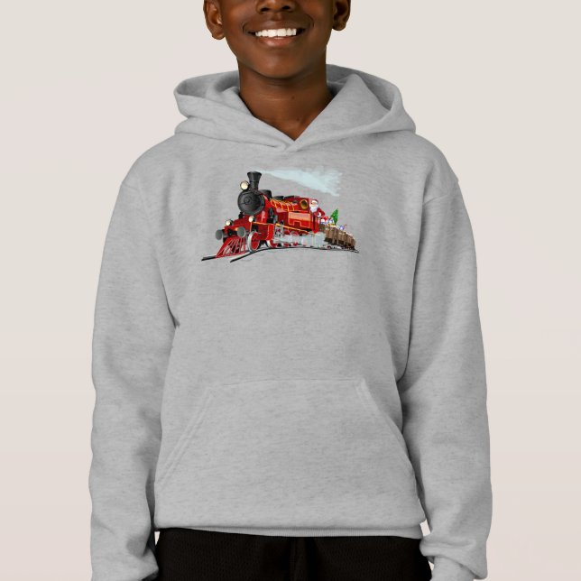 Tecknad Santa Express T Shirt (Framsida)