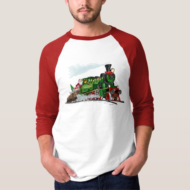 Tecknad Santa Express T Shirt (Framsida)