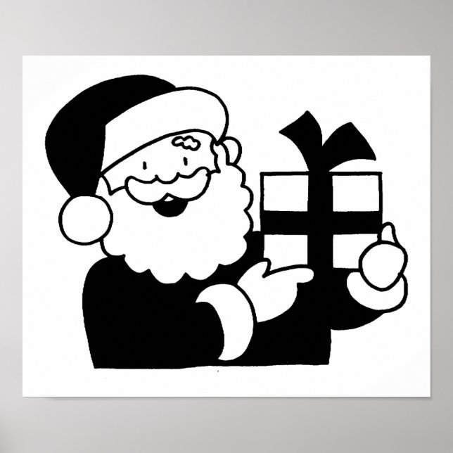 Tecknad Santa Poster (Framsidan)