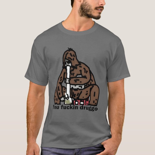 Tecknad Sasquatch-spelpojke T Shirt (Framsida)