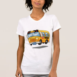 Tecknad School Buss T Shirt