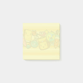 Tecknad School Supply Mönster Post-it Notes