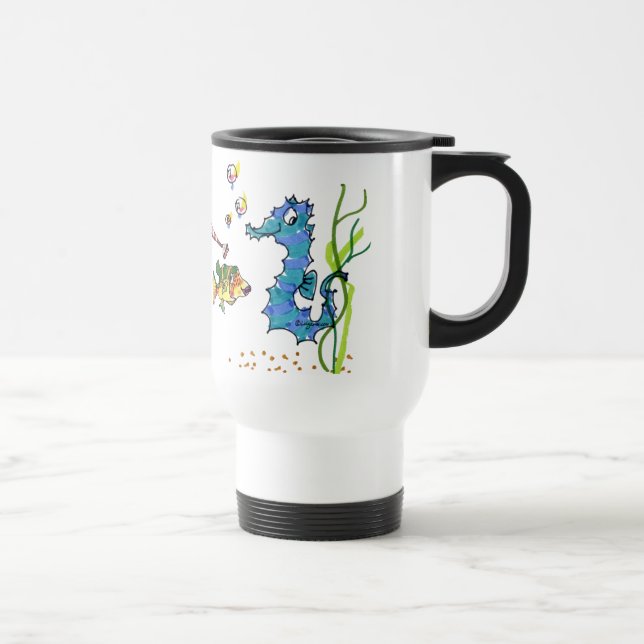 Tecknad Seahorse Cute Resemugg (Höger)