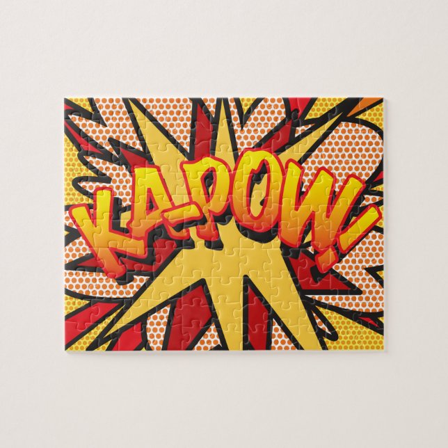 Tecknad serie Pop Art KA-POW Pussel (Horisontell)