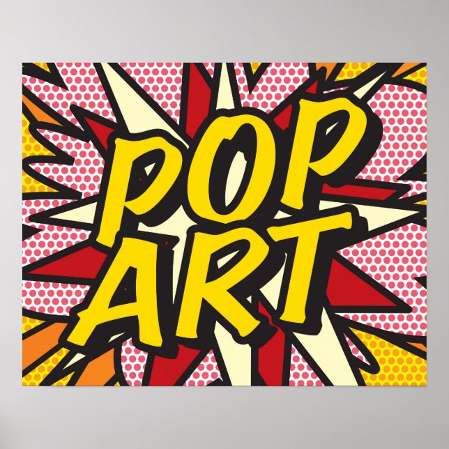 Tecknad serie POP ART Poster (Framsidan)