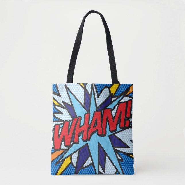 Tecknad serie Popkonst WHAM! BANG! Tygkasse (Framsida)