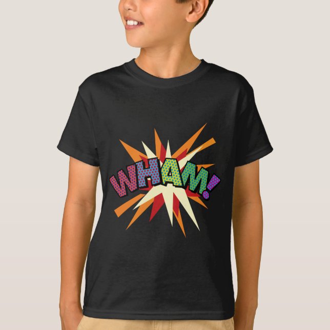 Tecknad serie Popkonst WHAM! Tee (Framsida)
