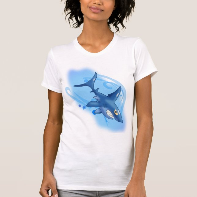 Tecknad Shark T Shirt (Framsida)