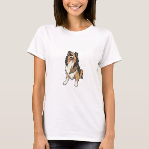 Tecknad Sheltie T Shirt