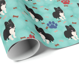 Tecknad Shetland Sheepdog Presentpapper