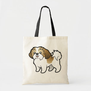 Tecknad Shih Tzu (den klippta valpen) Tygkasse