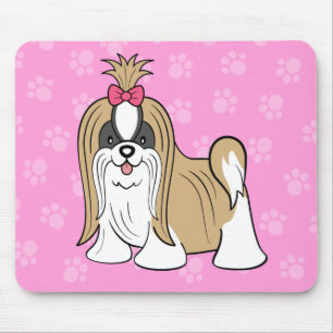 Tecknad ShihTzu Mousepad Musmatta