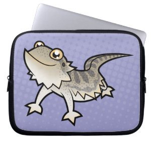 Tecknad Skäggig Drakon / Rankin Drakon Laptop Sleeve