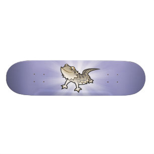 Tecknad Skäggig Drakon / Rankin Drakon Old School Skateboard Bräda 18 Cm