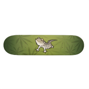 Tecknad Skäggig Drakon / Rankin Drakon Old School Skateboard Bräda 21,6 Cm