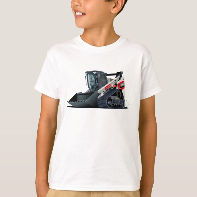 Tecknad Skid Steer T Shirt (Framsida)
