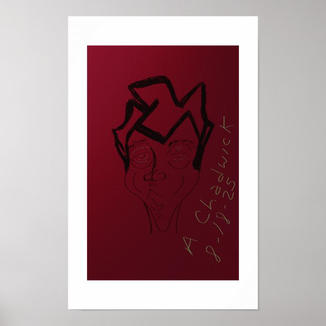 Tecknad skissaffisch poster (Framsidan)
