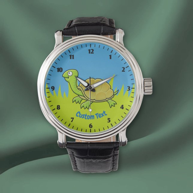 Tecknad sköldpaddsarmbandsur armbandsur (Skapare uppladdad)