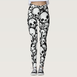 Tecknad Skullben Leggings
