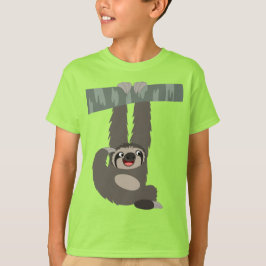 Tecknad Sloth Dangling från Gren Kids T-Shirt